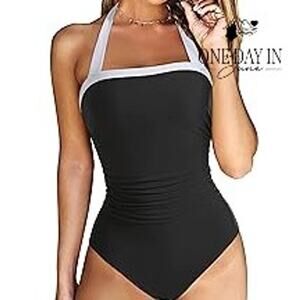 Suuksess Halter Tummy Control One Piece Swimsuit Size L